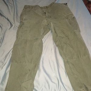 Green cargo pants